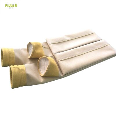品質  Polyester P84 Filter Bag Featuring Singeing Calendering and PTFE Dipping Treatment for Enhanced Durability and Filtration Performance 工場