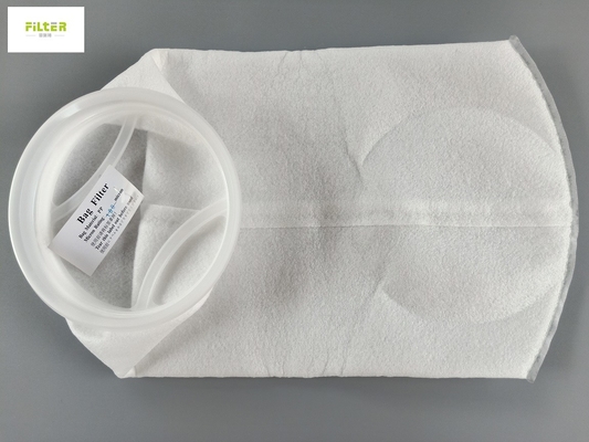 PTFE PPの浄水器袋プラスチック リングが付いている100ミクロン