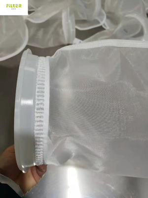 25プラスチック リングが付いているミクロンによってカスタマイズされるナイロン水ろ過袋