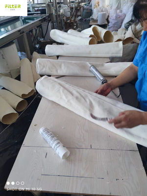 PTFEの縫う糸が付いているSS304 Snapband Aramid Nomexのフィルター・バッグ