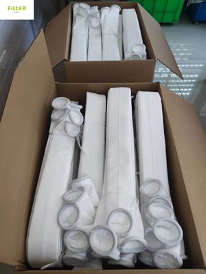 ポリプロピレン ポリエステルPPS PTFE P84 Nomexの集じん器フィルターは450gsm - 850gsm --にスリーブを付ける