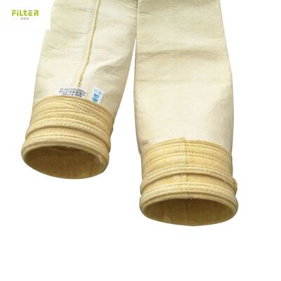 高温耐性バッグハウスフィルターバッグ アスファルト工場の粉末収集機のために100%ガラス繊維で製造