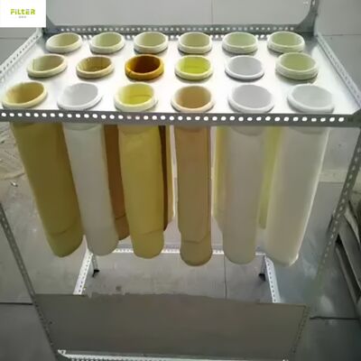 セメント、石炭鉱山、製鉄所での集塵用ポリエステル、Nomex、PTFE、PPS、P84、グラスファイバー製集塵機フィルターバッグ