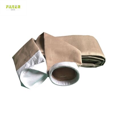 Long life P84 PTFE Filter Bags Made from 550 GSM P84 Filter Cloth for in Various Industrial Dust Collection and Filtration Systems