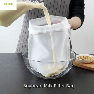 Foodgrade Nylon Juice Strainer Bag Washable Fine Mesh Filter for Fruit Vegetable Juice