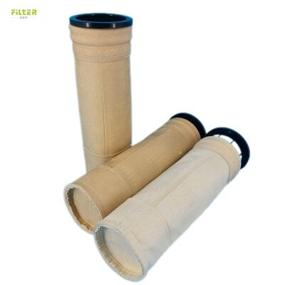 P84 PPS ポリエステル PTFE ガラス繊維 煙草ガス塵除去のための工業高温フィルターバッグ
