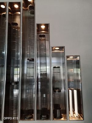 集じん器システムのための星によってプリーツをつけられるポリエステル フィルター・バッグ450GSM 550GSM