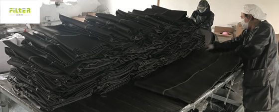 セメントの植物の耐食性のための黒いガラス繊維のフィルター・バッグ